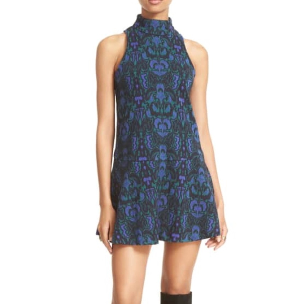 Free People | Amelia Knit Drop Waist Shift Dress - Picture 1 of 6